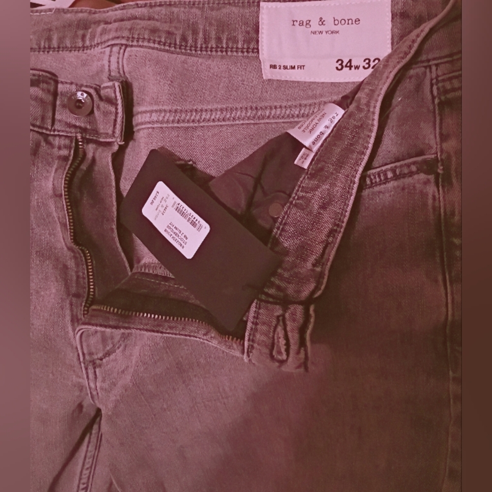 Rag & Bone Men's Gray Jeans - Picture 3 of 5